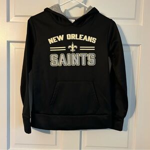 NFL Apparel New Orleans Saints Hoodie Girls L  Long Sleeve Pocket Sweatshirt